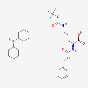 Z-ORN(BOC)-OH DCHA structure, CAS 13665-13-9