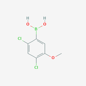 (2,4-DICHLORO-5-METHOXYPHENYL)BORONIC ACID structure, CAS 431942-67-5