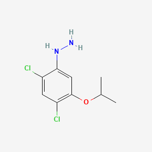 (2,4-DICHLORO-5-ISOPROPOXYPHENYL)HYDRAZINE structure, CAS 40178-22-1