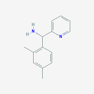 (2,4-DIMETHYLPHENYL)(PYRIDIN-2-YL)METHANAMINE structure, CAS 1017424-56-4