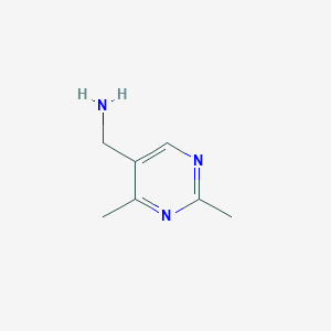 (2,4-DIMETHYLPYRIMIDIN-5-YL)METHANAMINE structure, CAS 34684-92-9