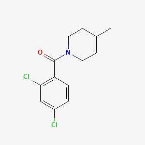 (2,4-DICHLOROPHENYL)(4-METHYLPIPERIDIN-1-YL)METHANONE structure, CAS 327069-50-1