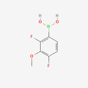 (2,4-DIFLUORO-3-METHOXYPHENYL)BORONIC ACID structure, CAS 406482-18-6