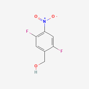 (2,5-DIFLUORO-4-NITROPHENYL)METHANOL structure, CAS 2A-175832