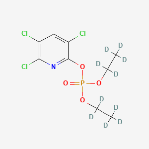 Chlorpyrifos Oxon-d10 structure, CAS 1794779-85-3