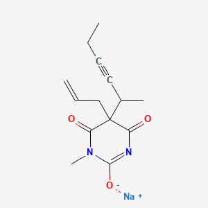 methohexital sodium structure, CAS 309-36-4