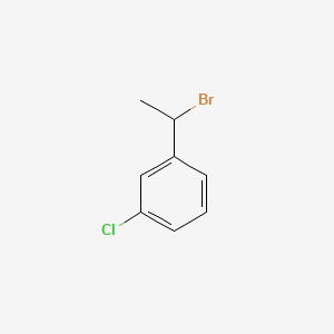1-(1-bromoethyl)-3-chlorobenzene structure, CAS 65130-47-4