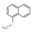 1-methylsulfanylnaphthalene structure, CAS 10075-72-6