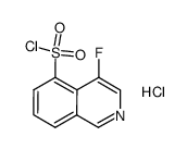 4-Fluoro-5-isoquinolinesulfonyl chloride hydrochloride (1:1) structure, CAS 906820-08-4