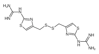 Bis[(2-guanidino-4-thiazolyl)methyl]disulfide structure, CAS 129083-44-9