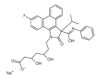 Atorvastatin Lactam Sodium Salt Impurity structure, CAS 148217-40-7