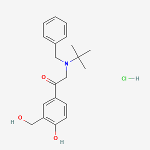 2-[tert-butyl(phenylmethyl)amino]-1-[4-hydroxy-3-(hydroxymethyl)phenyl] hydrochloride structure, CAS 24085-08-3