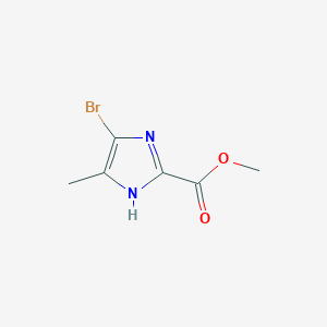 methyl 4-bromo-5-methyl-1H-imidazole-2-carboxylate structure, CAS 2092027-08-0