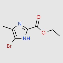 1H-Imidazole-2-carboxylic acid, 5-bromo-4-methyl-, ethyl ester structure, CAS 1171125-20-4