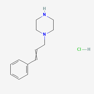 CINNAMYL PIEPRAZINE HYDROCHLORIDE structure, CAS 163596-56-3
