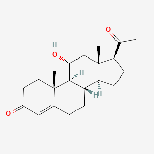 11ALPHA-HYDROXYPROGESTERONE structure, CAS 80-75-1