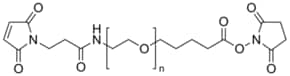 maleimide-PEG-valeric acid structure, CAS 851040-94-3