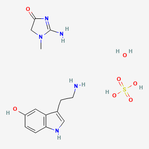 SEROTONIN CREATININE SULFATE MONOHYDRATE structure, CAS 61-47-2