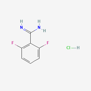 2,6-DIFLUORO-BENZAMIDINE HYDROCHLORIDE structure, CAS 304867-43-4