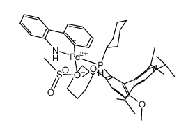 BrettPhos Pd G3 structure, CAS 1470372-59-8