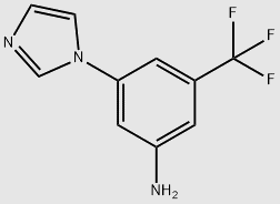 3-(1H-imidazol-1-yl)-5-(trifluoromethyl)aniline structure, CAS 943320-48-7