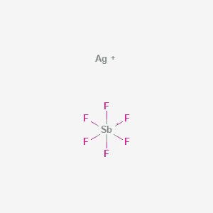 Silver hexafluoroantimonate structure, CAS 26042-64-8
