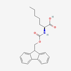 N-Fmoc-(S)-2-pentylglycine structure, CAS 1197020-22-6