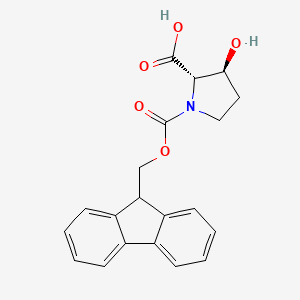FMOC-(2S,3S)-3-HYDROXYPYRROLIDINE-2-CARBOXYLIC ACID structure, CAS 296774-32-8