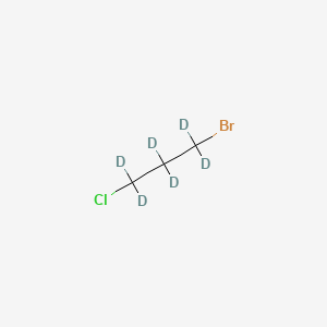 1-BROMO-3-CHLOROPROPANE-D6 structure, CAS 1173018-46-6
