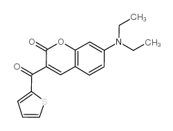 7-DIETHYLAMINO-3-THENOYLCOUMARIN structure, CAS 77820-11-2