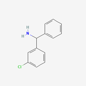 (3-chlorophenyl)(phenyl)methylamine structure, CAS 55095-14-2