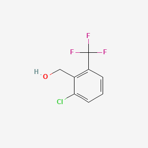 2-CHLORO-6-(TRIFLUOROMETHYL)BENZYL ALCOHOL structure, CAS 886500-21-6