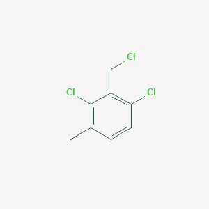 1,3-dichloro-2-(chloromethyl)-4-methylbenzene structure, CAS 1379325-36-6
