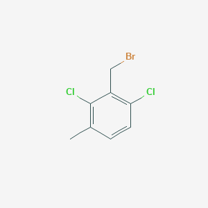 2-(bromomethyl)-1,3-dichloro-4-methylbenzene structure, CAS 1379342-39-8