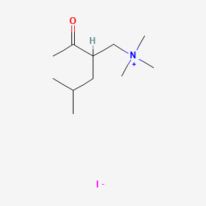 (2-Acetyl-4-Methylpentyl)triMethylaMMoniuM Iodide structure, CAS 1069-62-1