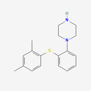 Vortioxetine structure, CAS 508233-74-7