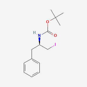 N-[(1R)-1-(IodoMethyl)-2-phenylethyl]carbaMic Acid 1,1-DiMethylethyl Ester structure, CAS 293305-69-8