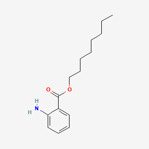 Octyl-anthranilate structure, CAS 55198-39-5