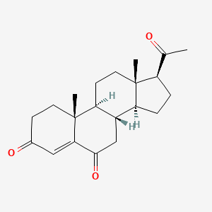 4-PREGNEN-3,6,20-TRIONE structure, CAS 2243-08-5