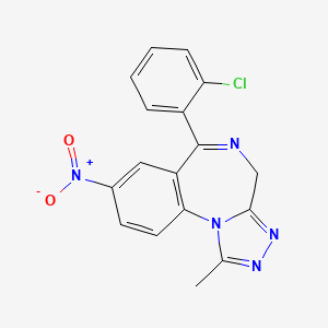 Clonitrazolam structure, CAS 33887-02-4