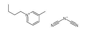 3-methyl-N-butylpyridinium dipcyanamide structure, CAS 712355-12-9