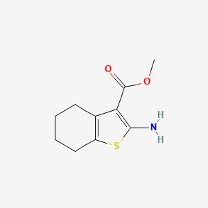 methyl 2-amino-4,5,6,7-tetrahydrobenzo[b]thiophene-3-carboxylate structure, CAS 108354-78-5