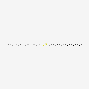 1,2-didodecyldisulfane structure, CAS 2757-37-1