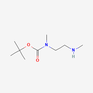 tert-butyl methyl(2-(methylamino)ethyl)carbamate structure, CAS 112257-19-9