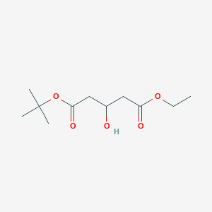 (R)-3-HYDROXYGLUTARATE ETHYL TERT-BUTYL structure, CAS 128237-30-9