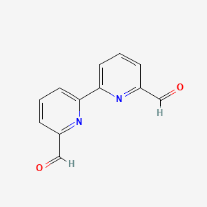 6-(6-formylpyridin-2-yl)pyridine-2-carbaldehyde structure, CAS 49669-26-3