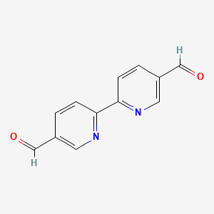 6-(5-formylpyridin-2-yl)pyridine-3-carbaldehyde structure, CAS 135822-72-9