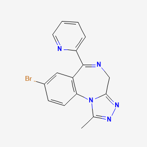 Pyrazolam structure, CAS 39243-02-2