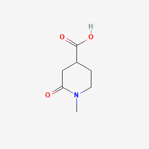 1-METHYL-2-OXOPIPERIDINE-4-CARBOXYLIC ACID structure, CAS 1000932-09-1