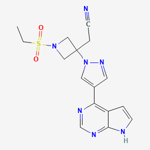 Baricitinib structure, CAS 1187594-09-7